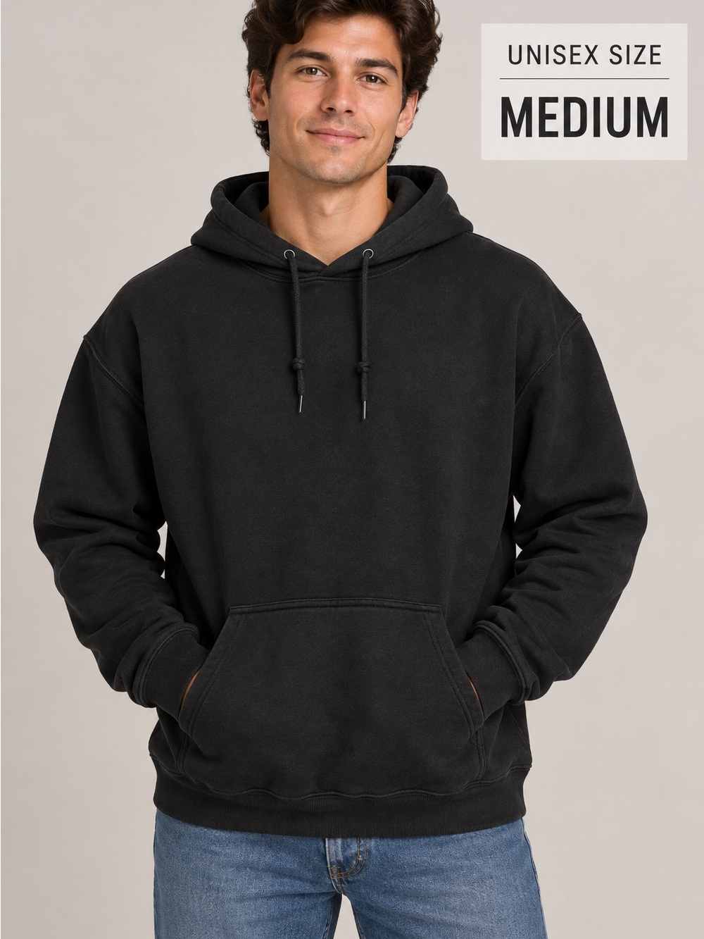 Gildan Black unisex  Pullover Hoodie MEDIUM